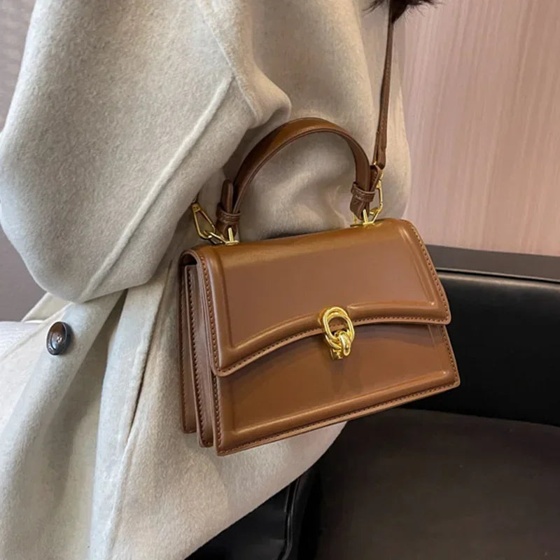 New Small PU Leather Crossbody Bags for Women | Simple Totes Shoulder Bag & Lady Luxury Brand Designer Handbags and Purses