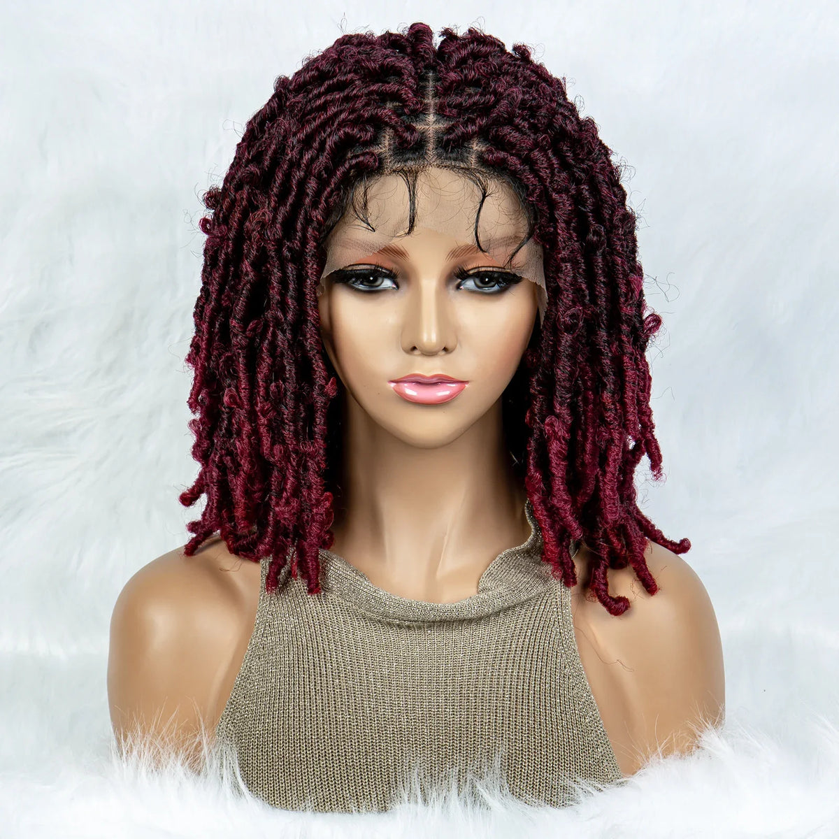 Lightweight Curly End Box Braids Wig | Lace Front