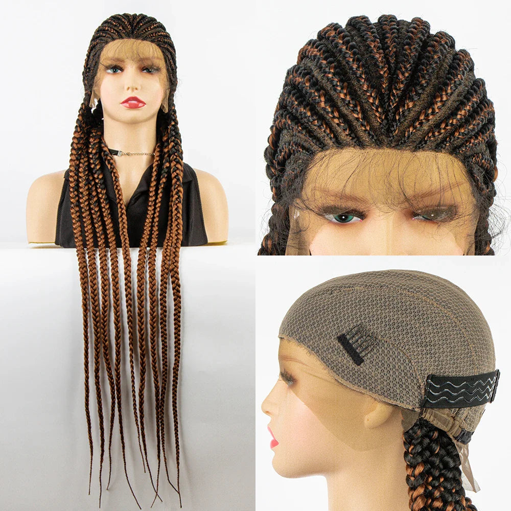 KIMA Cornrow & Box Braids Wig | Full Lace with Baby Hair