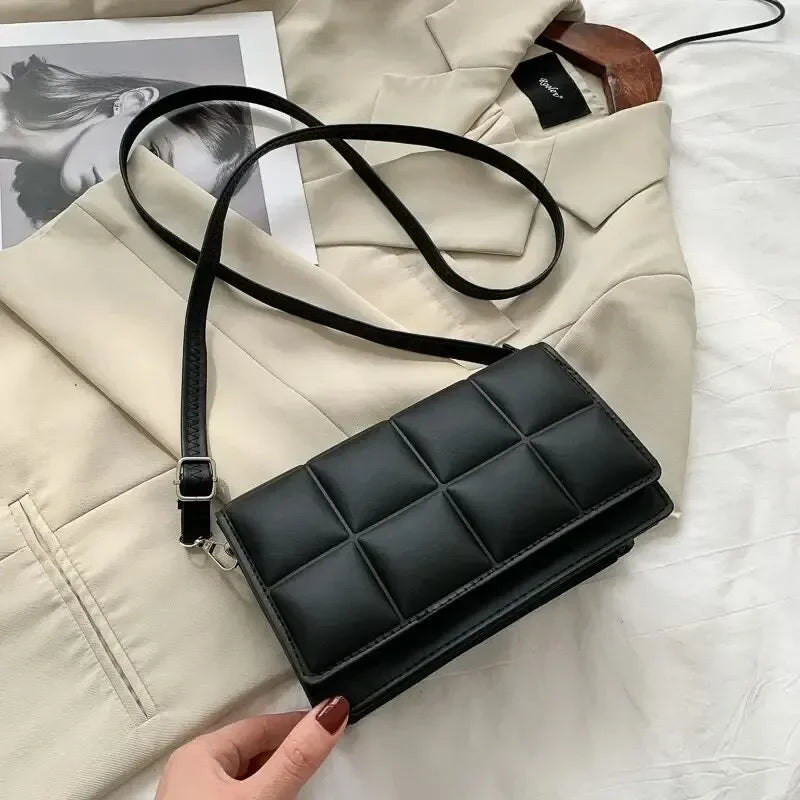 Fashion Brand Designer Women's Shoulder Bag | Small PU Leather Female Crossbody Bag & Trend Classic Handle Handbag