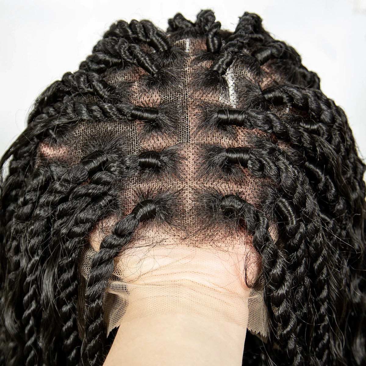 Braided Wigs Knotless Synthetic Box Braided Wigs Full Lace Curly Dreadlocks Wigs Long Length Hair Wig for Black Women