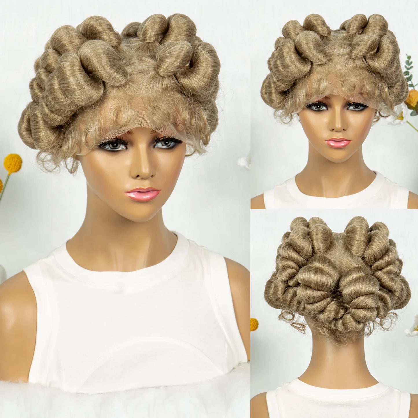Knotless Box Braids Bantu Wig | Full Lace African Braiding