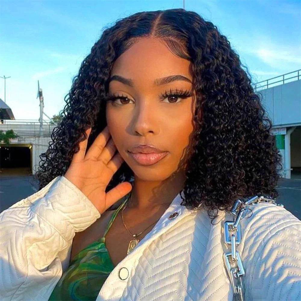 12A Glueless Water Wave Bob Wig | 180% Density Ready-to-Wear T-Part Lace Front (On Sale)