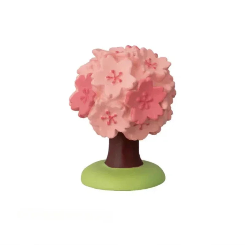 Cute Cat Ornament Admiring Flowers Scene ZAKKA Cherry Blossom INS Trendy Toy DIY Resin Handicraft Ornament