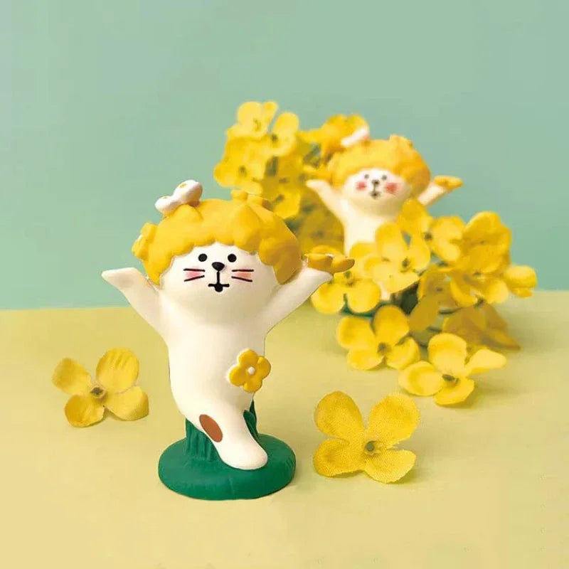 Spring-flowering Scene Decorate Home Decoration Garden Farm Scene Series Bookshelf Decoration Set Children's Toy Doll Ornaments