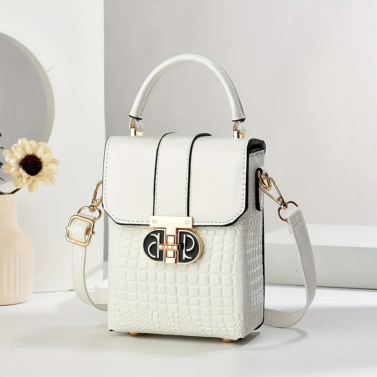 Fashion Women's Crossbody Phone Bag & Wallet | Small Flap Handbag (PU Leather, Versatile)