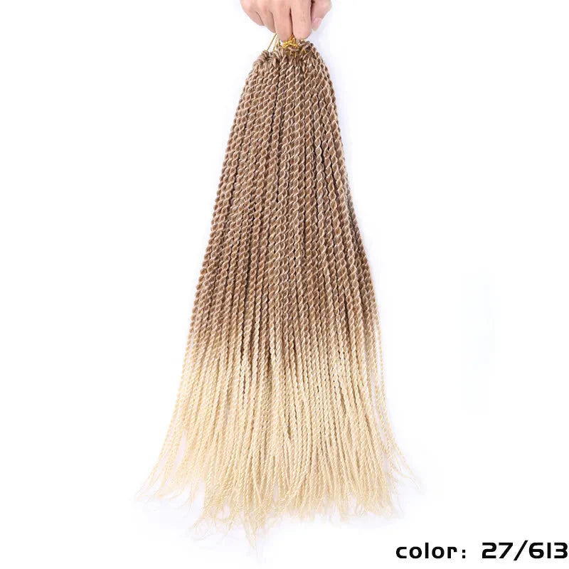 Full Star Senegalese Twist Crochet Braids | 30 Strands/Pack | Ombre Colors