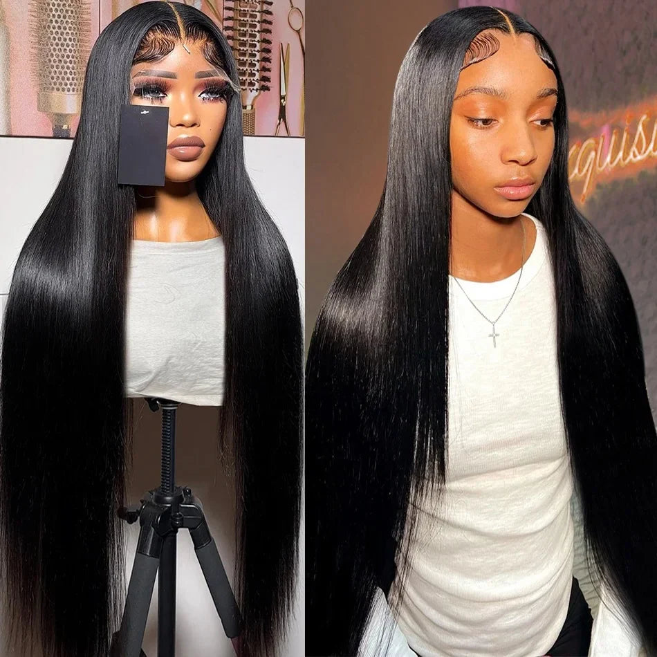Straight HD Lace Frontal Wig | 13x6 & 13x4 Human Hair | Glueless Brazilian Remy Hair