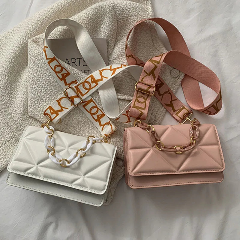 Large Capacity Shoulder Bag Women | Female Fashion Casual Handbags & PU Leather Crossbody Clutch Flap Bag (Streetwear Accessory)