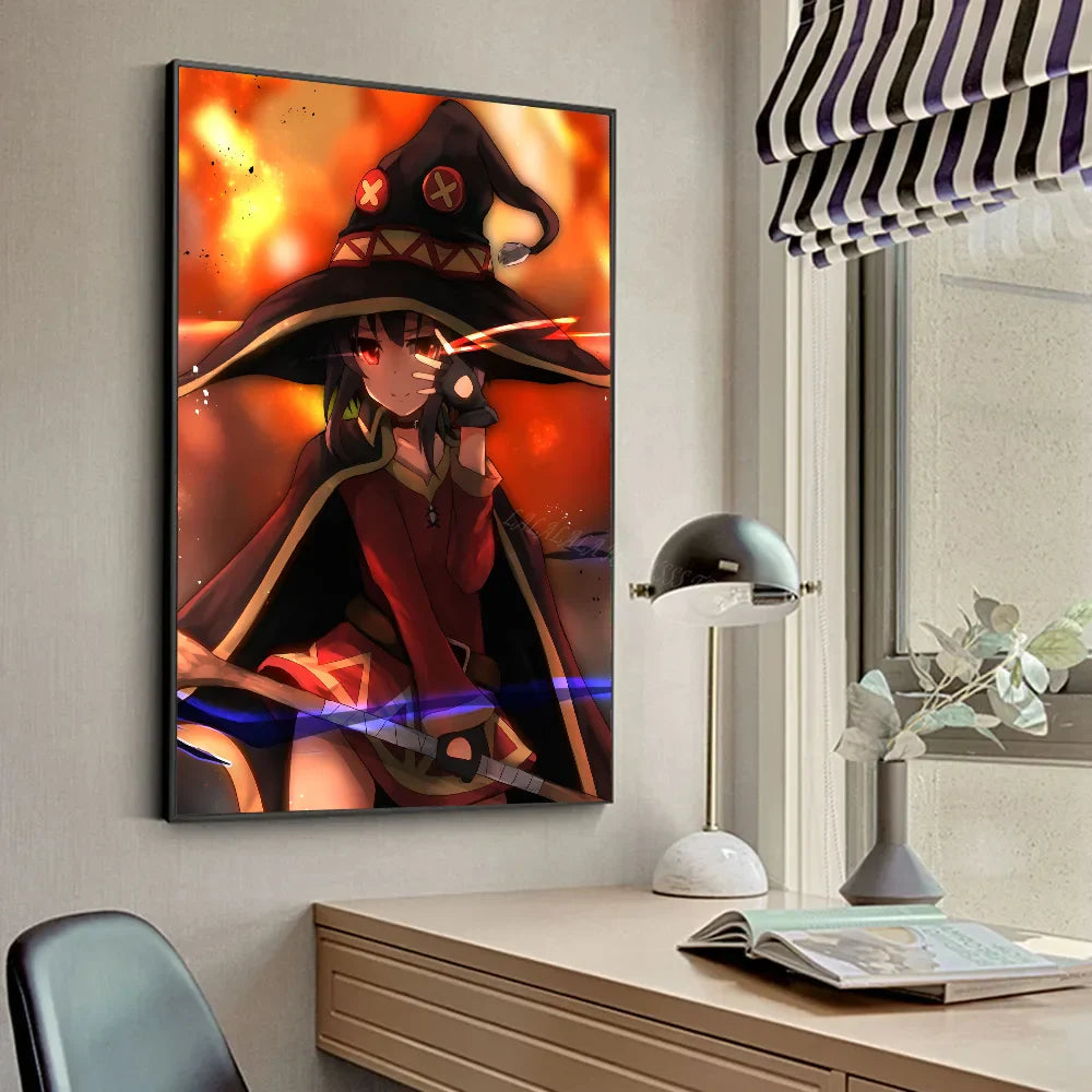 M-Megumin Poster HD Posters Home Room Bar Cafe Decor Art Wall Painting Picture