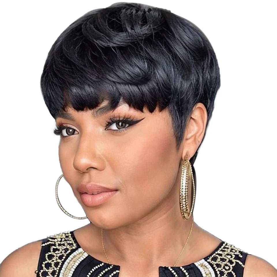 13x4 Kinky Straight Lace Front Wig | Glueless | Brazilian Virgin Hair | Pre-Plucked with Baby Hair