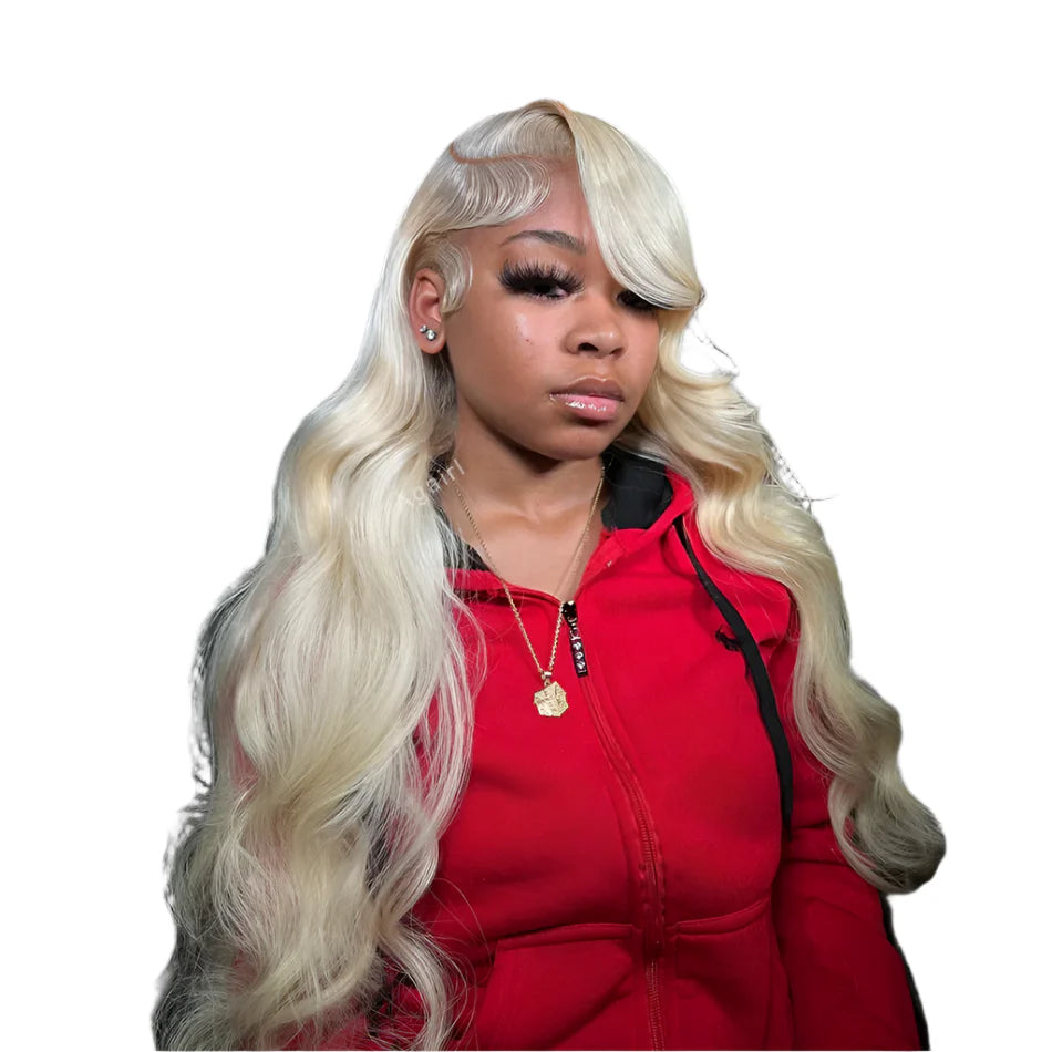 Ombre 613 Blonde & Brown 13x6 Lace Frontal Wig | 200% Density Body Wave Human Hair
