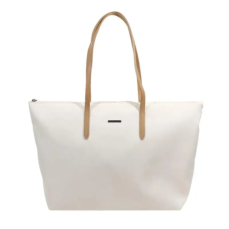 Women's Tote Bag | Simple Fashion Commuting & Shopping Shoulder Bag (New Nylon Waterproof Large Capacity Cloth Bag)