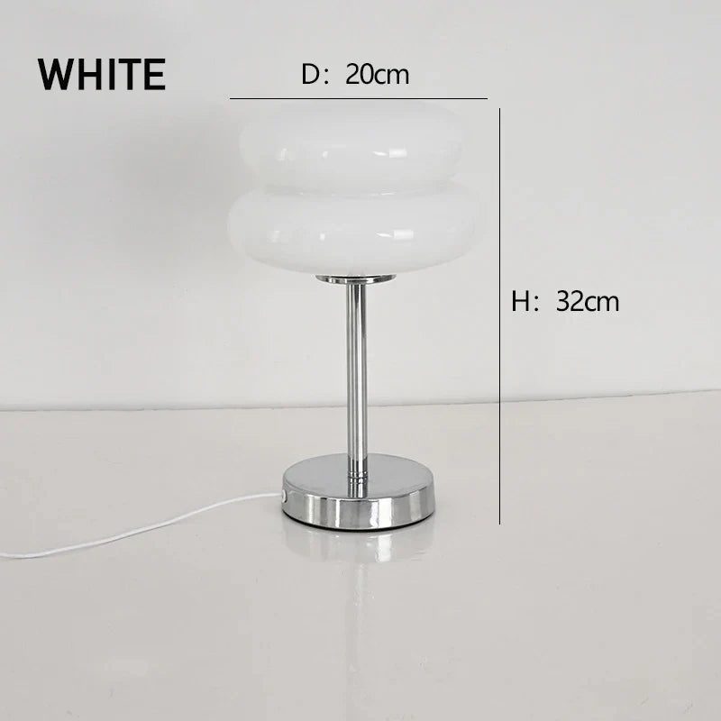 Ins Glass Stained Table Lamp Children's Lamp Bedroom Bedside Atmosphere Lamp Decoration Egg Tart Lamp Drop Shipping Dropshipping