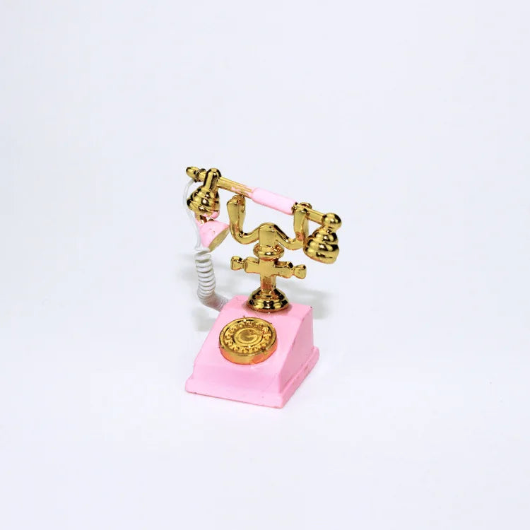 ZAKKA Miniatures Study Bookcase Home Decor Cute Cartoon Cat Retro Desk Gramophone Ornament Crafts Dollhouse Accessories Toy Gift