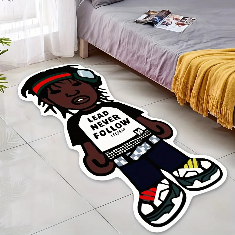 VIKAMA Cartoon Character Carpet Bedroom Decoration Cool Bedside Rugs Cartoon Rug For Bedroom Carpet For Live Room Home Decor