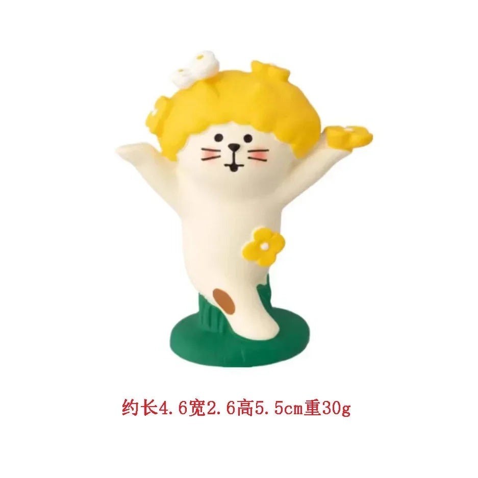 Spring-flowering Scene Decorate Home Decoration Garden Farm Scene Series Bookshelf Decoration Set Children's Toy Doll Ornaments