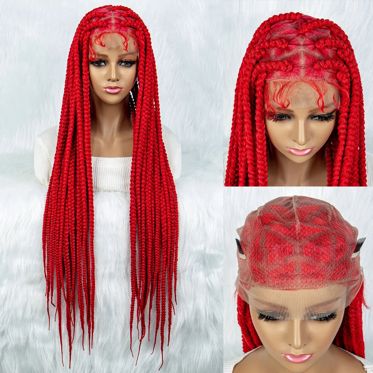 KIMA Colorful Braided Wig | Full Lace | Butterfly Locs & Dreadlocks Options