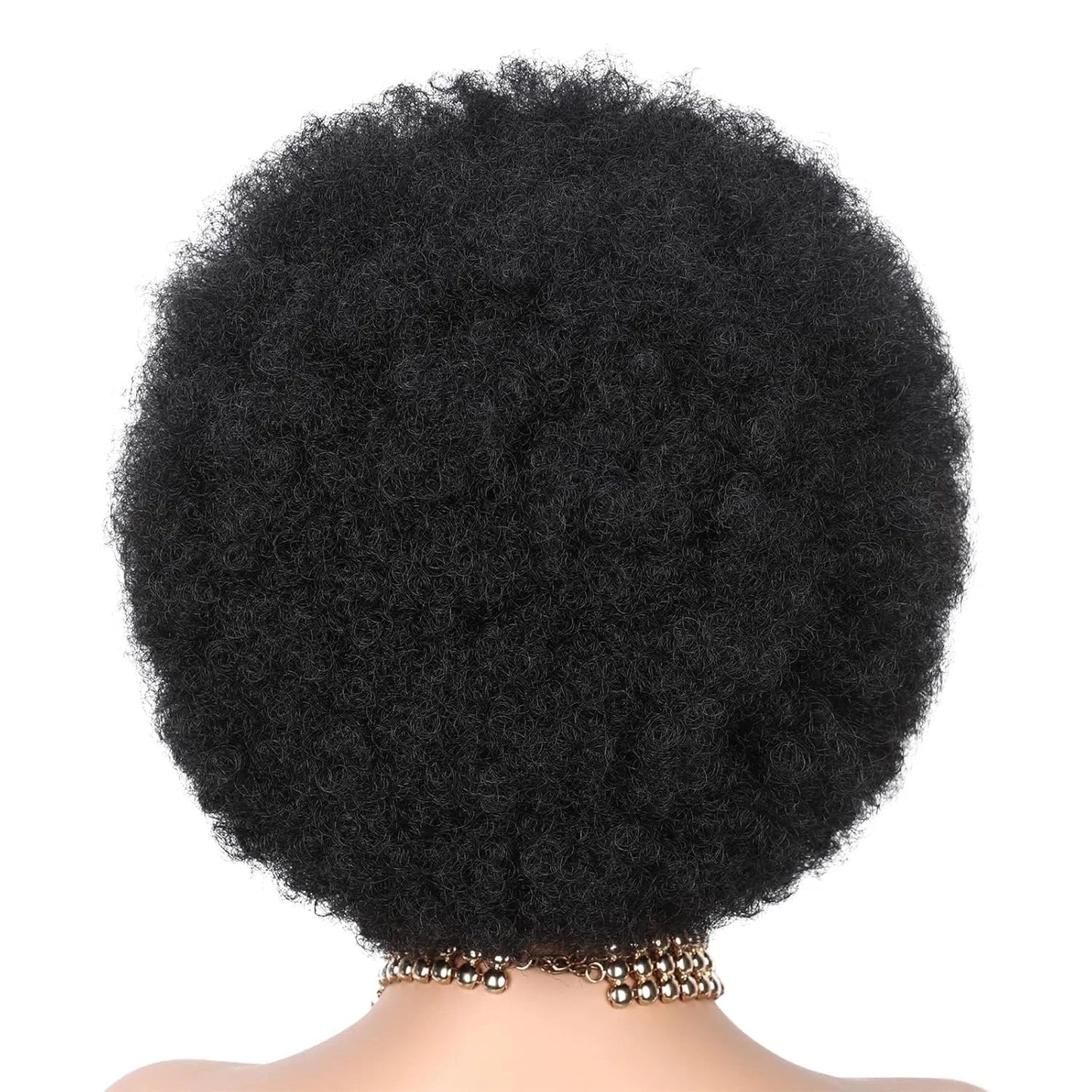6" Afro Curly Braided Lace Front Wig | 250% Density | Brazilian Remy Hair | Short Curly Wig