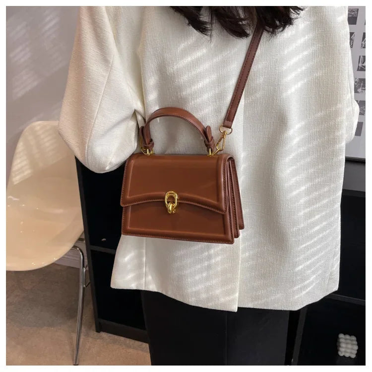 New Small PU Leather Crossbody Bags for Women | Simple Totes Shoulder Bag & Lady Luxury Brand Designer Handbags and Purses