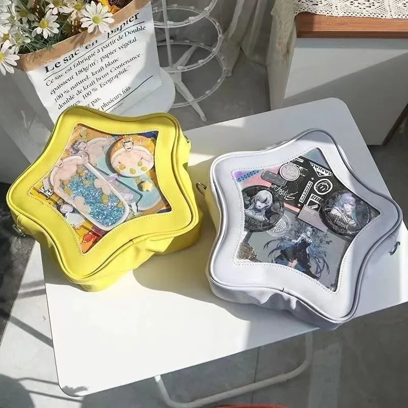 Original Cute Kawaii Ita Bag | Anime Five Pointed Star Two-dimensional Crossbody Bag &amp; Street Fashion Ulzzang Shoulder Bag