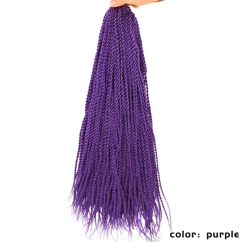Full Star Senegalese Twist Crochet Braids | 30 Strands/Pack | Ombre Colors