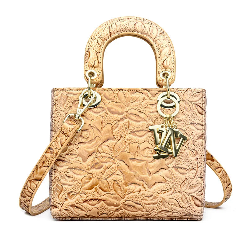 Brand Retro Ladies Handbag | High Quality PU Leather Shoulder Messenger Bag (Large Capacity Simple Commuter Bag for Women)