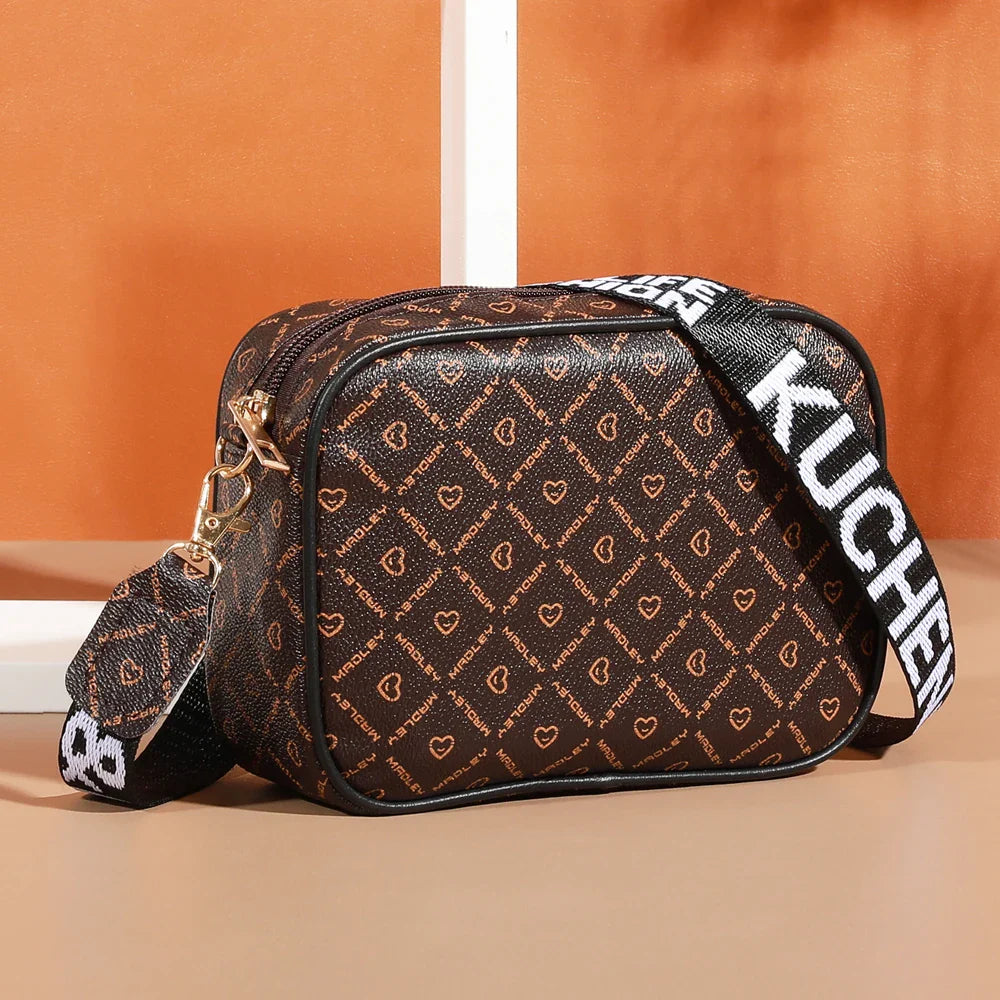 Fashion Multifunctional Small Crossbody Bag | Unisex Mini Wallet & Shoulder Bag for Daily Use & Travel (Plaid Pattern)