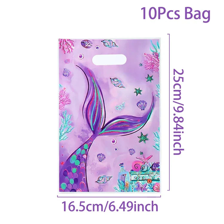 6pcs Little Mermaid Keychains Mermaid Keychains Happy Birthday Party Decoration Kids Under The Sea Party Baby Shower Decoration