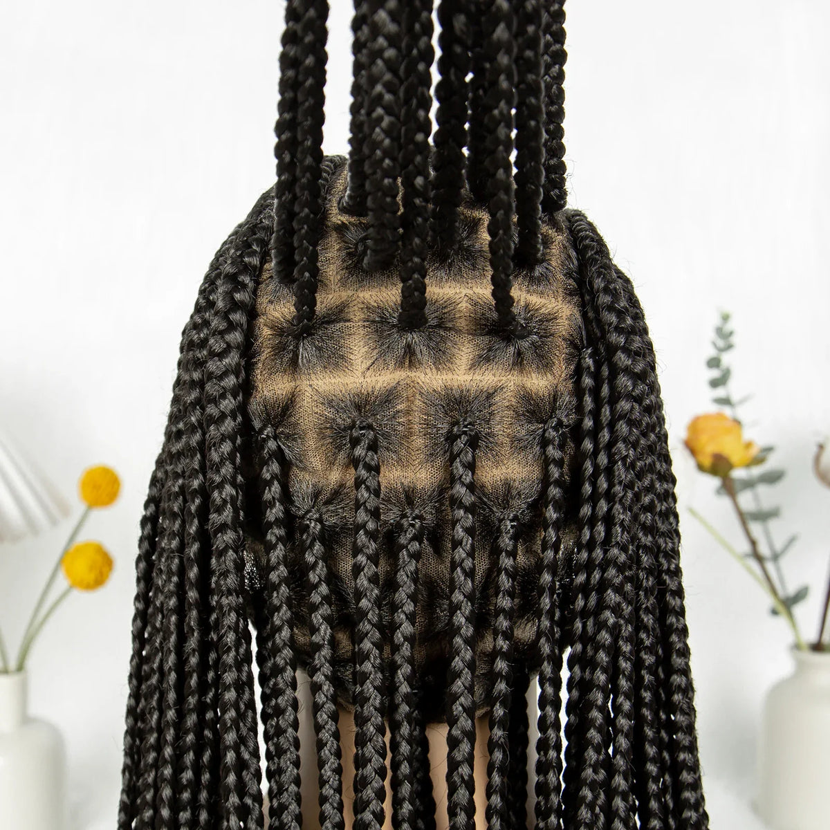 Cornrow Braids Wig | Transparent Full Lace Front | Bohemian Goddess Twists