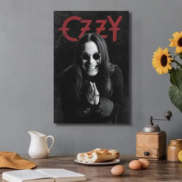 Ozzy Osbourne Band Art Poster Heavy Metal Band Rock Canvas Painting  Wall Art Picture Print Modern Family Bedroom Decor Posters