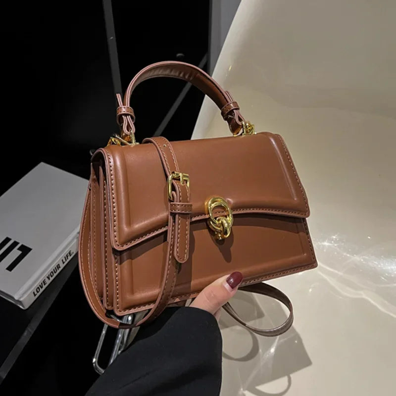 New Small PU Leather Crossbody Bags for Women | Simple Totes Shoulder Bag & Lady Luxury Brand Designer Handbags and Purses