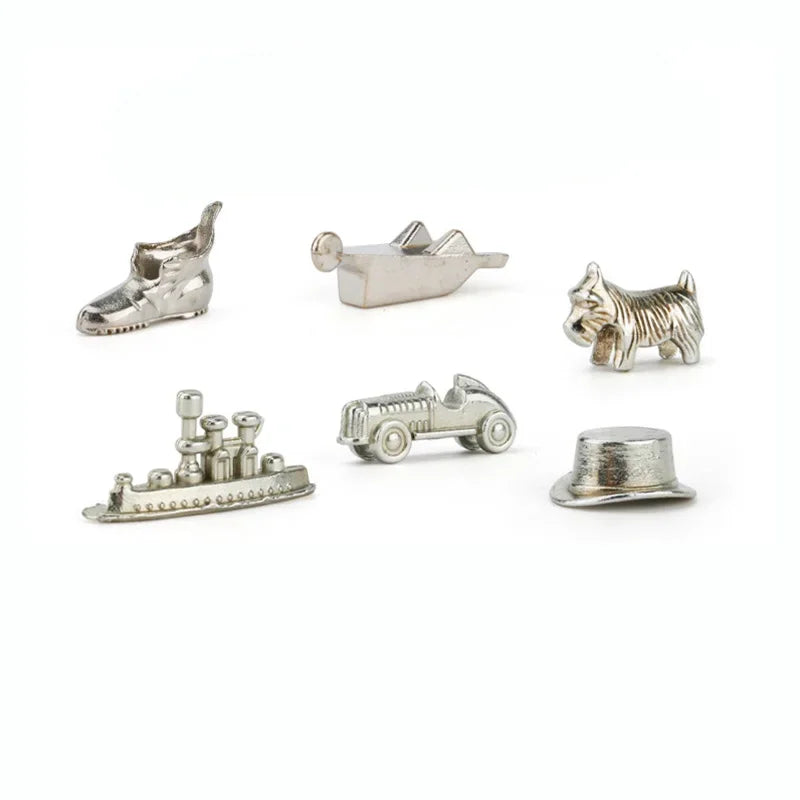 8 Pcs/Set Alloy Chess Pieces Board Games Accessories