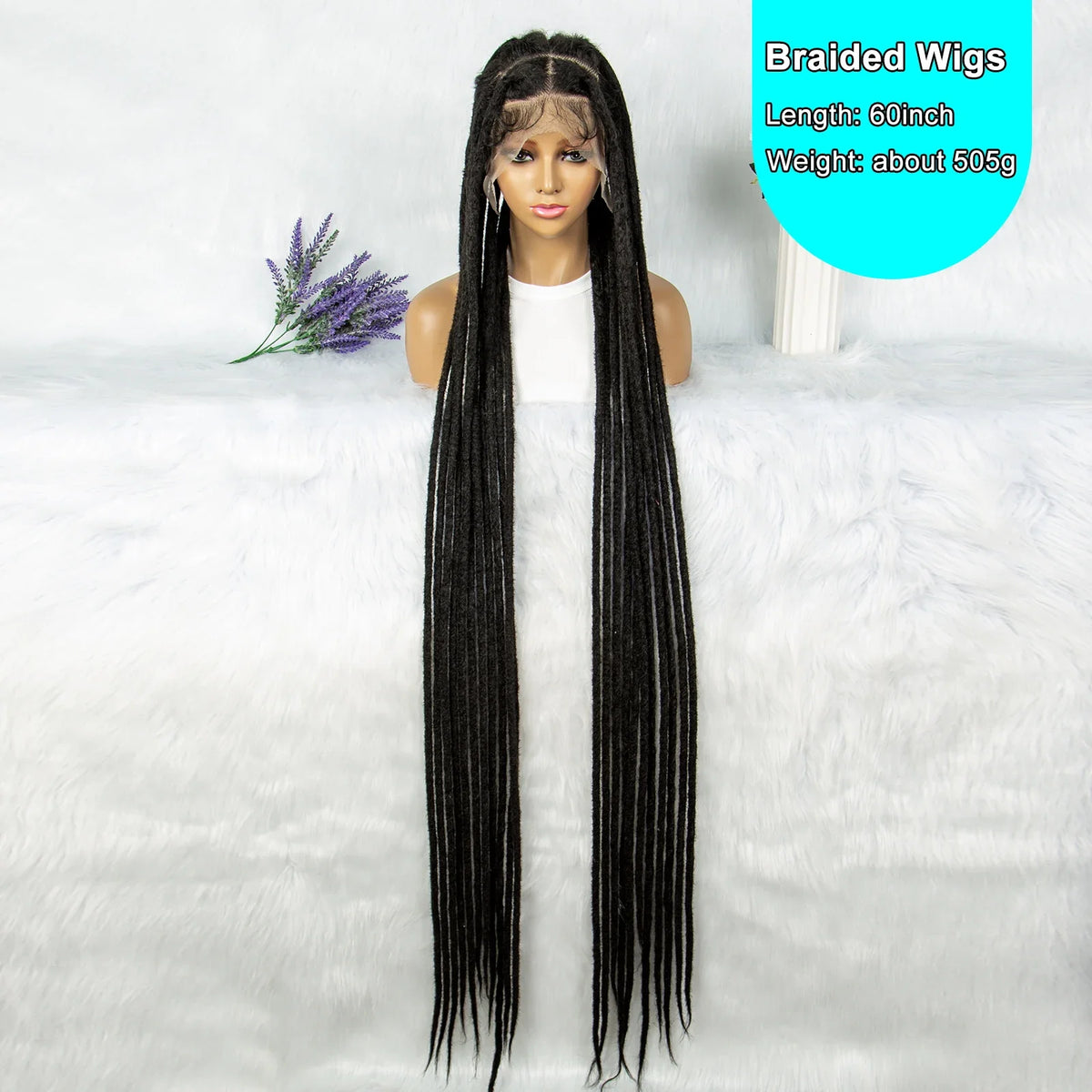 KIMA 50" Extra Long Box Braids Wig | Full Lace Front