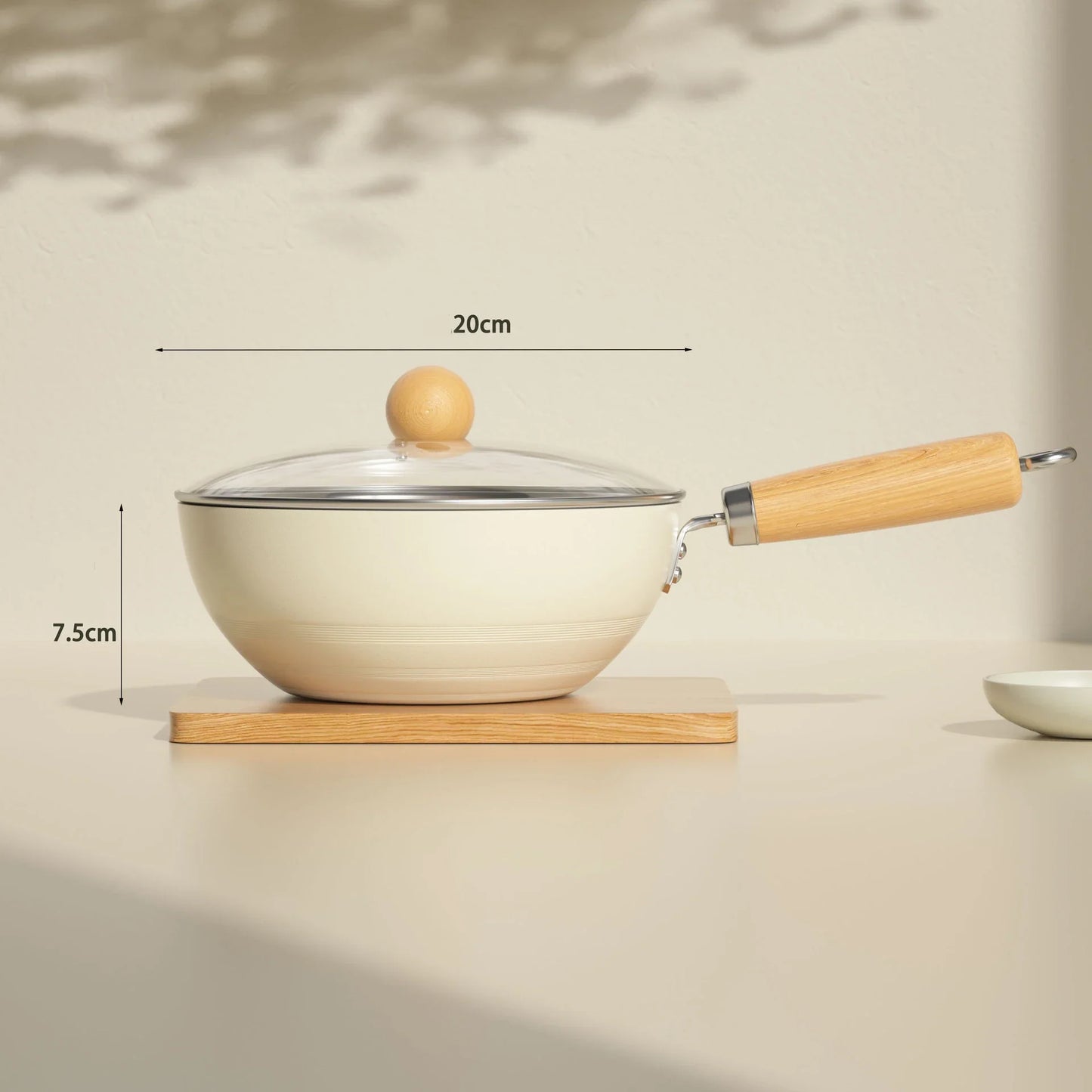 Mini Ceramic Non-Stick Frying Pan Wok Home Egg Steak Skillet Pancake Fried Induction Cooker Gas Stove Saucepan Kitchen Cookware