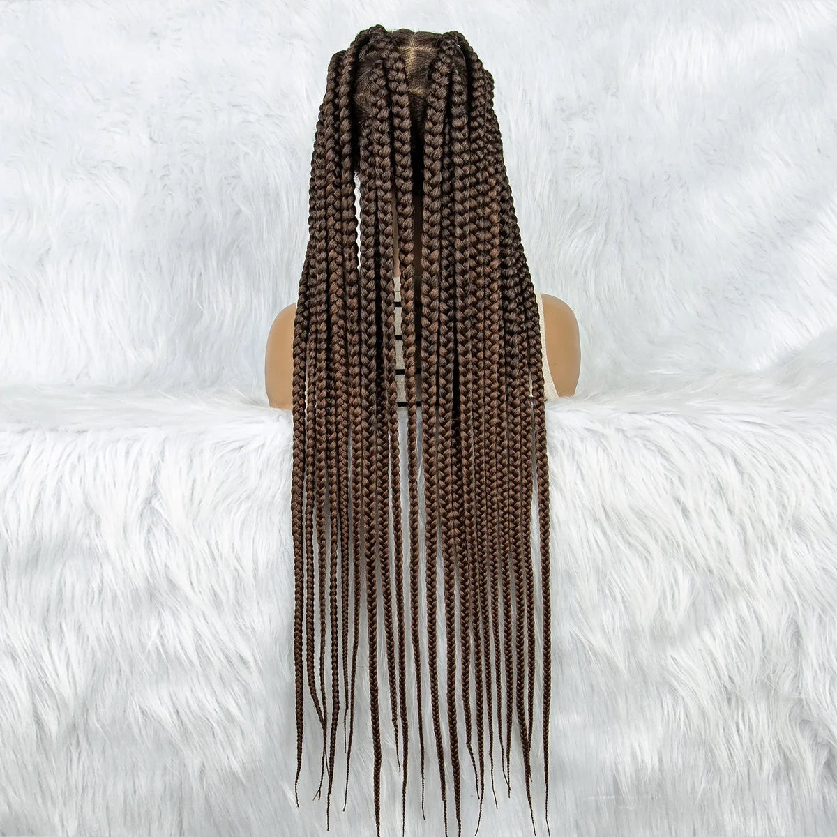 HD Lace Knotless Square Box Braids Wig | Full Lace | Baby Hair | Black Women