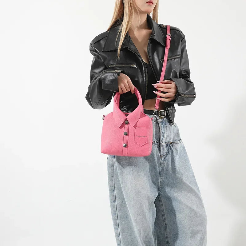 Designer Style Square Compact Shoulder & Crossbody Bag | High Quality PU Leather Handbag for Women (Zipper Closure, Unique Design)