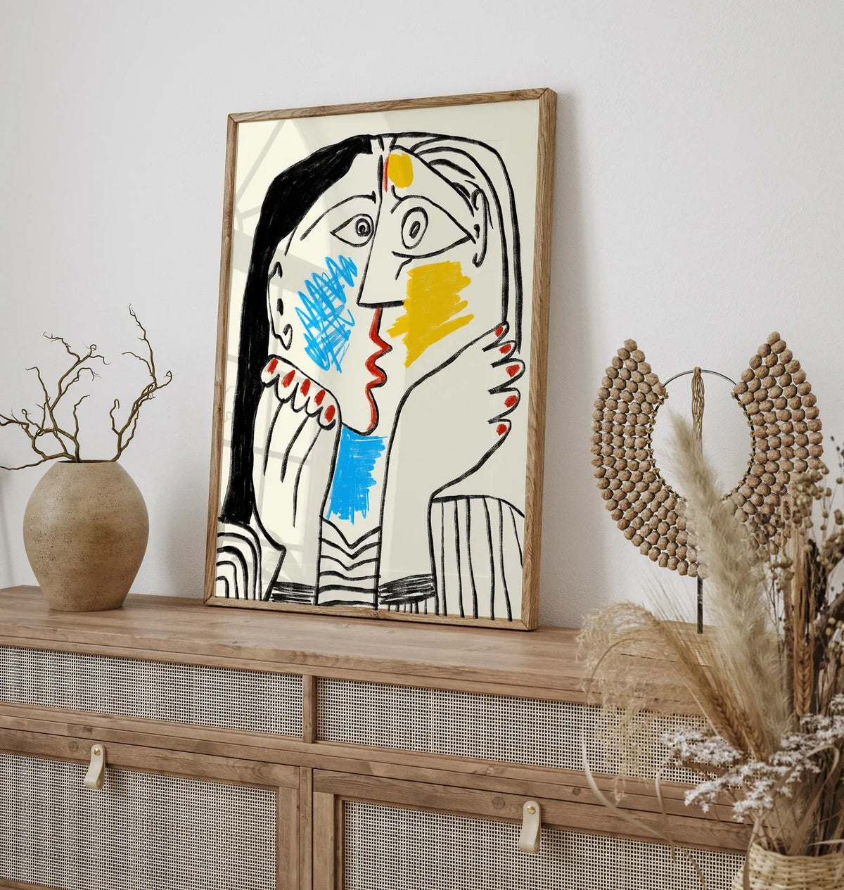 Picasso Exhibition poster, Picasso The Kiss Art Print, Gift Idea for friends, Picasso Exhibition Wall Art Decor, Famous Artist