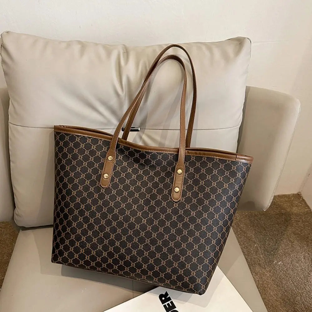 Fashion Women's Handbags | Classic Design Shoulder Bag & Large Capacity Tote Bag (Ladies Casual Commuting Bag)