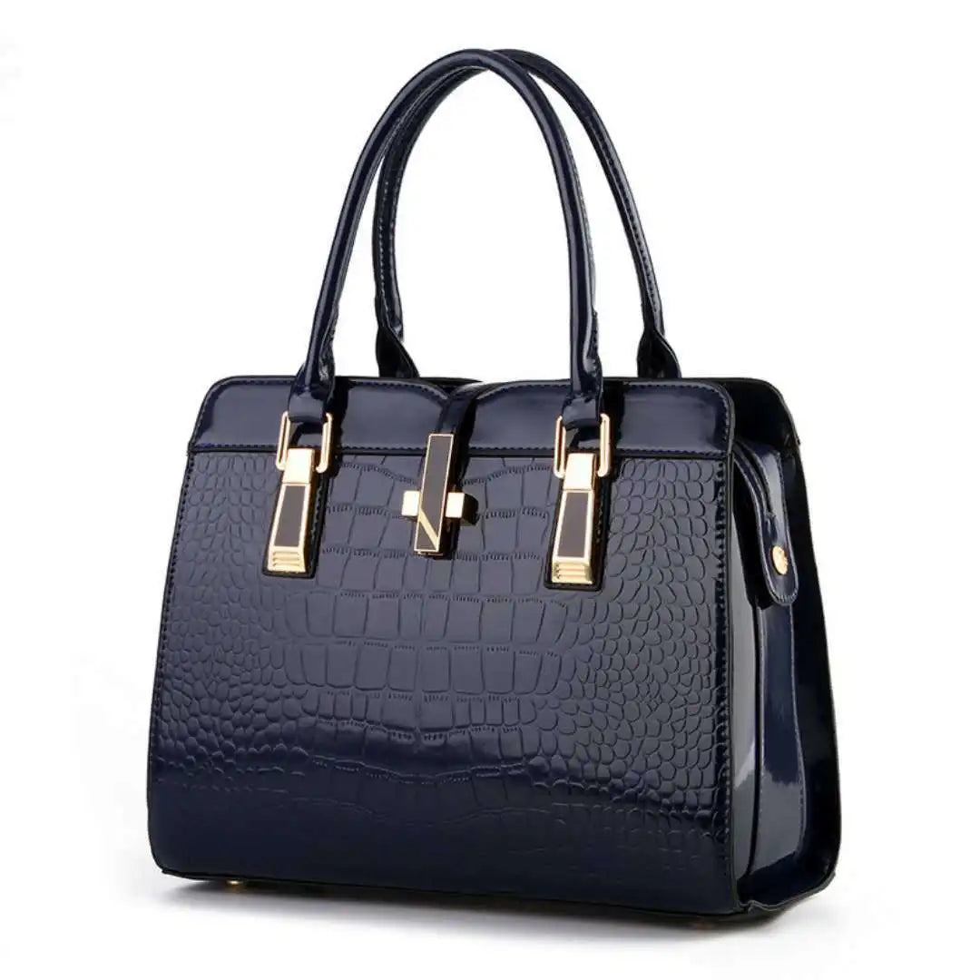 Luxury Brand Designer Women's Handbag | Large Capacity Single Shoulder Crossbody Bag & Crocodile Pattern Commuting Tote