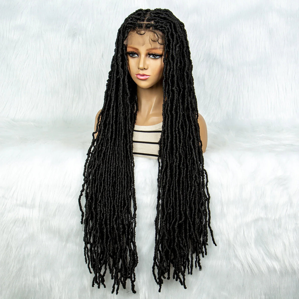KIMA 36" Colorful Dreadlocks Braids Wig | Full Lace Front & Baby Hair