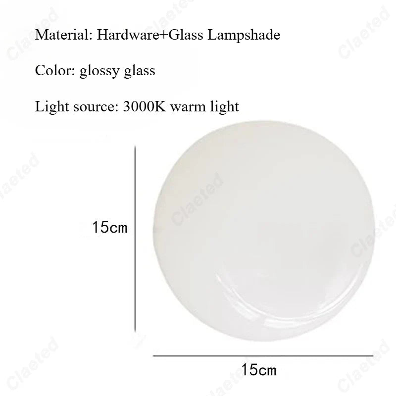 European Modern Minimalist LED Cream Wind Ball Wall Lamp Living Room Corridor Study Bedroom Bedside Lighting