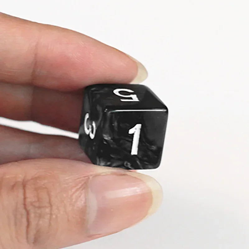 8 PCS/Lot Square Corner Dice Colorful Opaque Acrylic 6 Sided Dice  Club/Party/Family Games