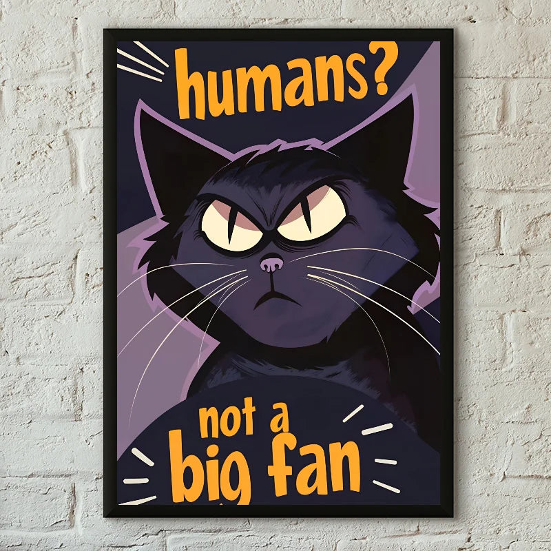 Modern Pop Black Cat Wall Art Poster Poster Paper Print Home Living Room Bedroom Entrance Bar Cafe Art Painting Decoration