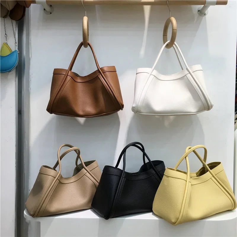 Fashionable Simple Korean Style Large Capacity Tote Bag | Versatile Crossbody Handbag & Mother-Child Commuting Bag