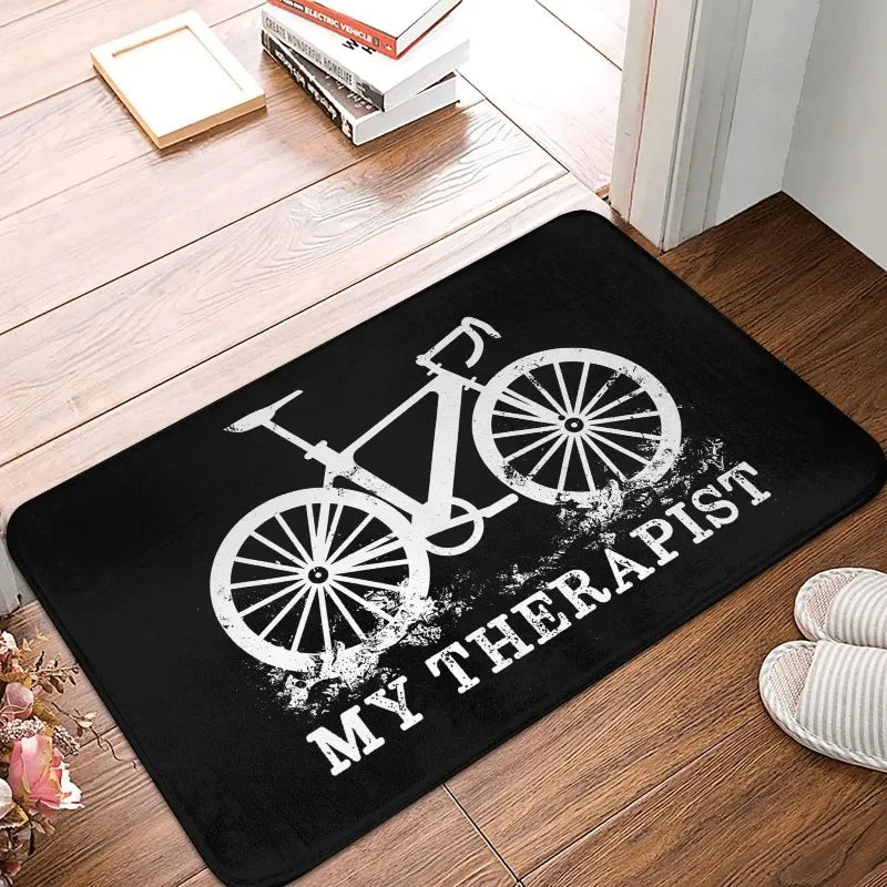 MTB Bike Door Floor Kitchen Bath  Living Room Mat Anti-Slip Outdoor Bicycle Cyclist Biking Doormat Entrance Rug Carpet Footpad