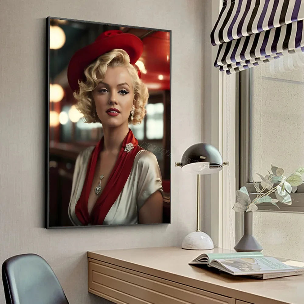 M-Marilyn Monroe  Poster HD Posters Home Room Bar Cafe Decor Art Wall Painting Picture