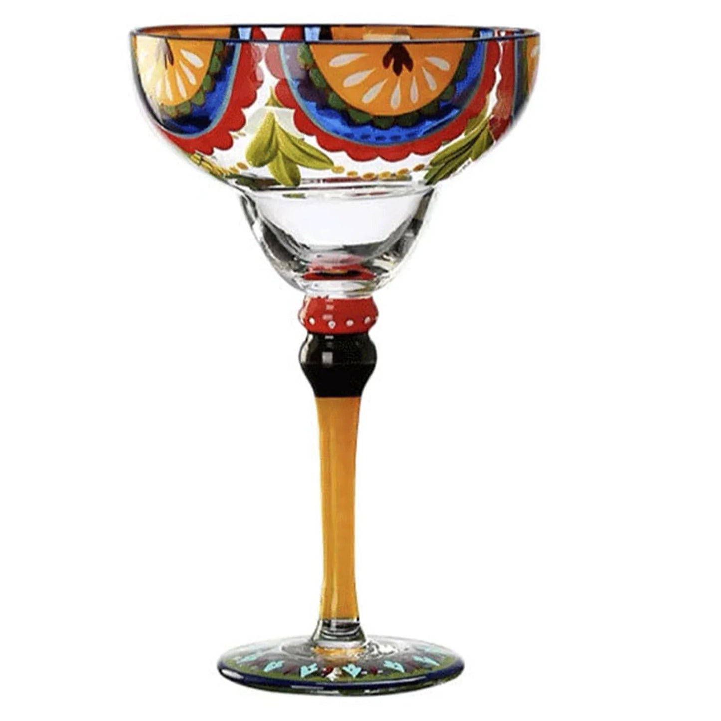 Margarita Cocktail Goblet Cup Multi-Purpose Colorful Wine Glasses for Home Bar Wedding Party