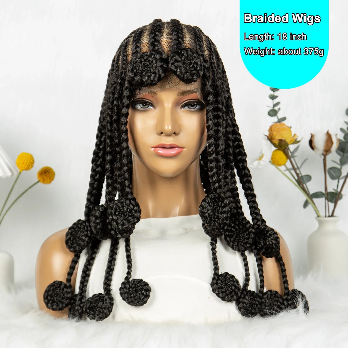 KIMA Full Lace Bantu Cornrow Braided Wig | Classic African Tribe Style