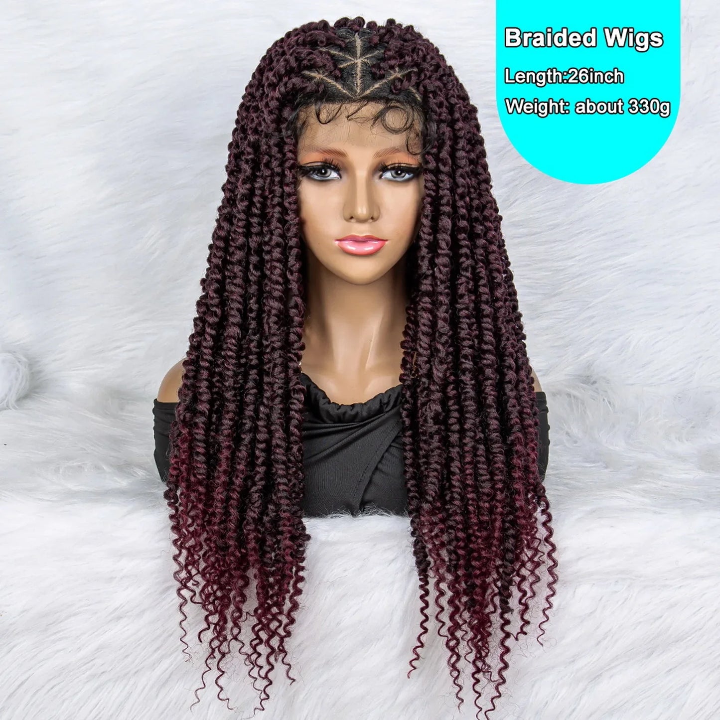 Knotless Box Braids Wig | Full Lace Front with Baby Hair